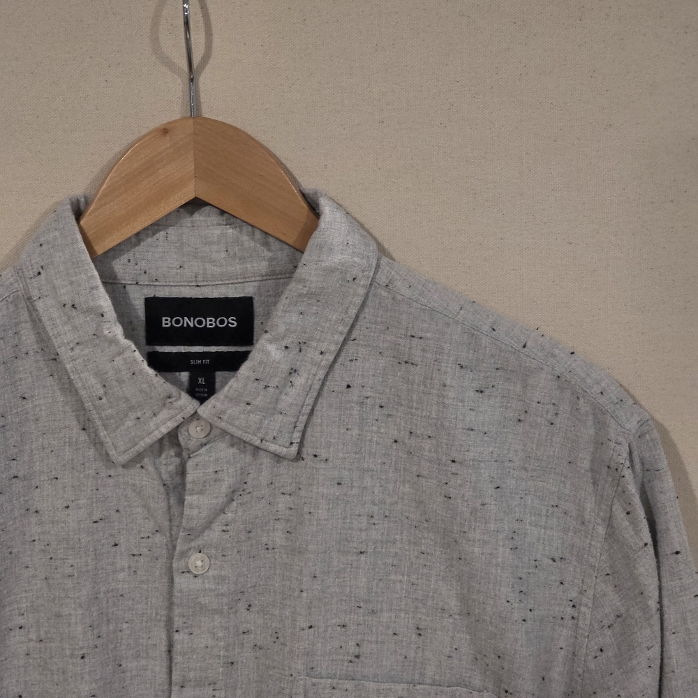 Bonobos Slim Fit Neppy Flannel Shirt XL